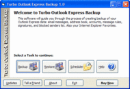 Turbo Outlook Express Backup screenshot